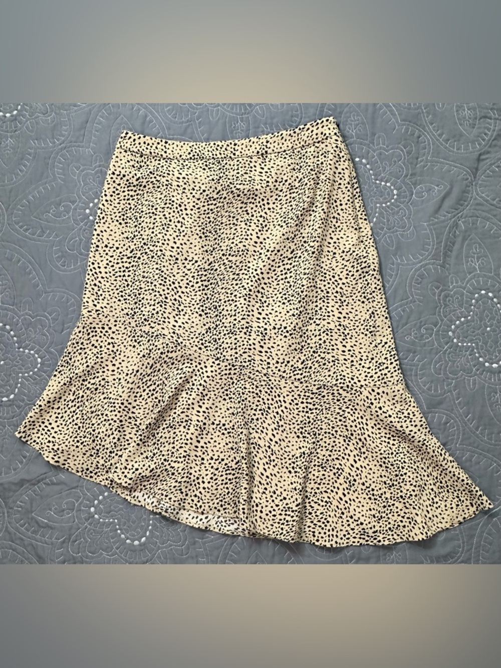 Halston Animal Print Asymmetrical Skirt Size 6